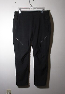 #ad Men#x27;s Black Nylon Stretch Comfortable Insulated Cargo Pants Size 34X30 $28.00