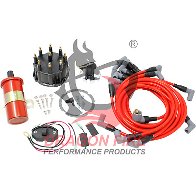 #ad PERFORMANCE Tune Up Kit Cap Spark Plug Wires Ignition Coil Sensor Mercruiser OMC $129.95