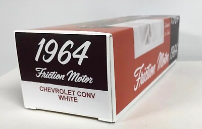 #ad 1964 Chevy Impala Convertible White Friction Promo Model REPLICA BOX ONLY NO CAR $20.99