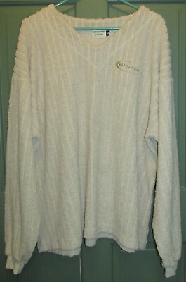 Beacon Point Outfitters Pullover V Neck Terry Martha Vineyard Sweatshirt Size XL $22.88
