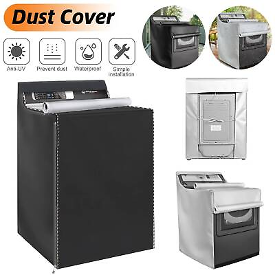 Washing Machine Top Dust Cover Laundry Washer Dryer Protect Dustproof Waterproof $15.91