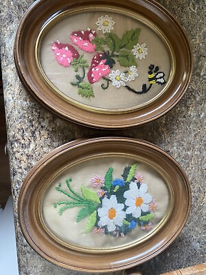 Vintage Embroidery Wall Swag $25.00