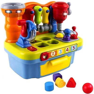 Yiosion Musical Learning Tool Workbench Work Bench Toy Activity Center for Kids $41.20