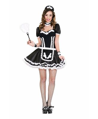 #ad Brand New Flowery Lacy French Maid Costume Music Legs 70644 $40.99