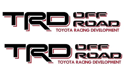 #ad 2 TRD Off Road Decals for Toyota Tacoma Tundra Pair Sticker Truck bedside Vinyl $13.55