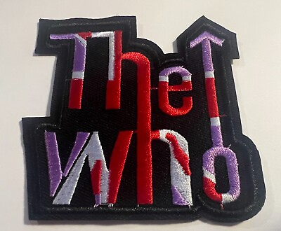 #ad NEW 3quot; THE WHO Logo Patch Embroidered Sew Iron On 60#x27;s 70#x27;s British Rock $4.95