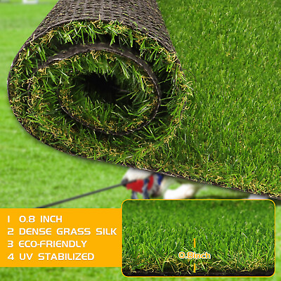 30ftx10ft Artificial Grass Turf Lawn 0.8quot; Indoor Outdoor Rug Synthetic Grass Mat #ad $281.29