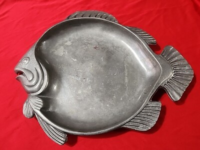 #ad ✅Pewtarex Metalware Fish Sunfish Platter Old County York PA USA $19.99