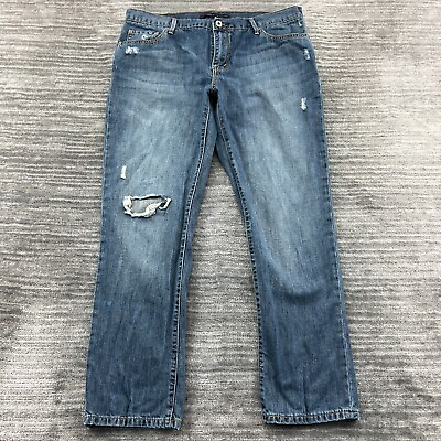 #ad Levi’s Jeans Size 12 M Womens Boyfriend Jean Mid Rise Medium Wash Blue Denim $17.99