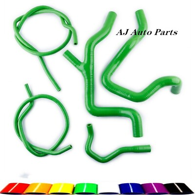 #ad Green For Ford Focus RS Mk2 2009 2010 2011 Silicone Radiator Coolant Kits Hose $155.00
