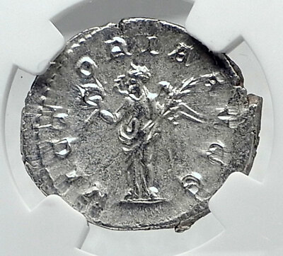 PHILIP I the ARAB Authentic Ancient 244AD Silver Roman Coin VICTORY NGC i81407 $381.15