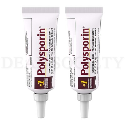#ad Polysporin First Aid Topical Antibiotic Skin Ointment .5oz Lot of 2 $10.99