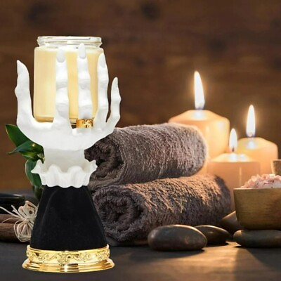 #ad Halloween Witch Hand Candlestick Prop Statue Candle Holder Gothic Ornament Décor $28.42