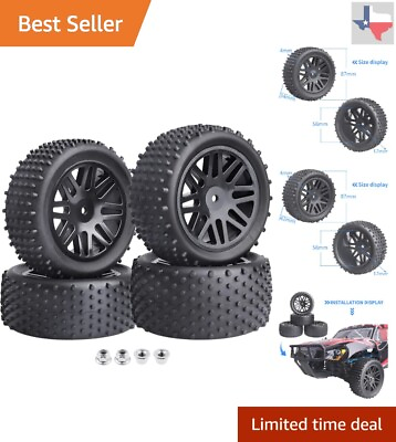 Off Road Buggy Tires amp; Wheel Rims 4 Pack Compatible with Redcat HPI HSP $22.79