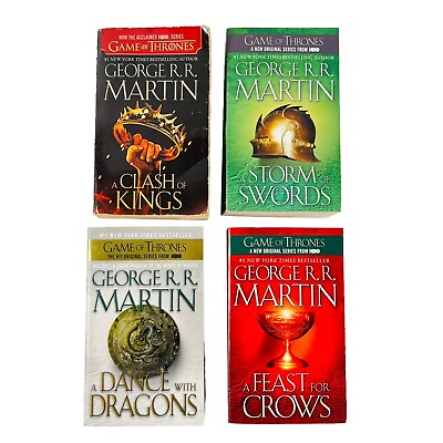 #ad Game of Thrones Paperback Fantasy Fiction Novels George R.R . Martin Lot of 4 $9.44