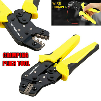 #ad Wire Crimper Crimping Tool Self Adjustable Electrical Ratchet Terminal Pliers $13.99