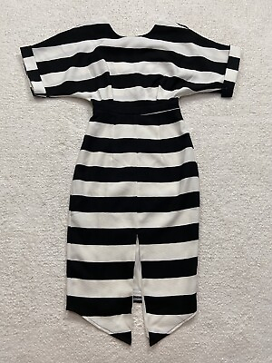 ASOS Black White Striped Low Back Career Casual Size 0 Petite: Read 👇 $21.00