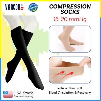 #ad Compression Stockings Women Men Support Varicose Veins Edema Surgical Hose Socks $23.45