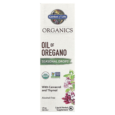 #ad Organics Oil of Oregano Seasonal Drops Alcohol Free 1 fl oz 30 ml $16.15