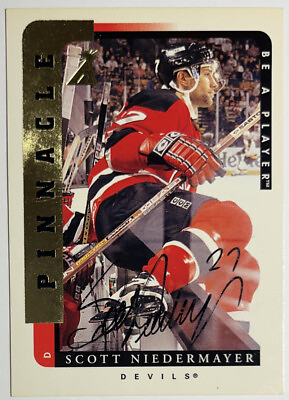 #ad 1996 97 Pinnacle Be A Player #59 Scott Niedermayer Autograph Devils BAP Auto $9.99