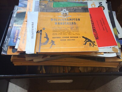 #ad Amazing Wolves Home Programmes Collection 300 Issues From 1960s Onwards GBP 240.00