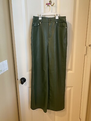 urban outfitters green leather pants $25.00