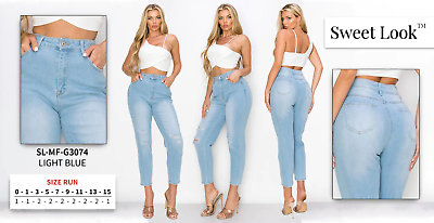 #ad Women SWEET LOOK Boyfriend Rip Jeans $27.99