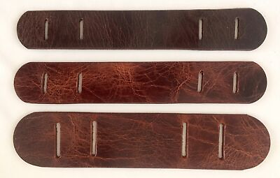 Versitile Distressed Antique Leather Shoulder Pads for Adjustable Strap 3 Sizes #ad $11.54