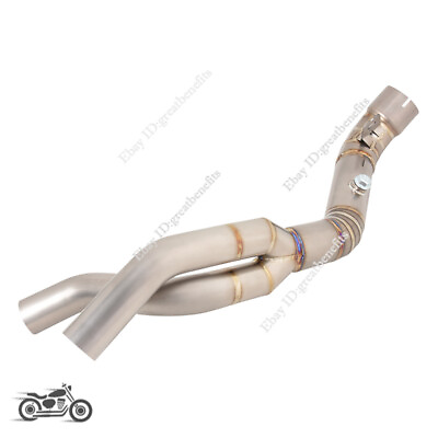 #ad Mid Exhaust Connect Pipe Titanium Alloy Tube Slip On For Yamaha YZF R1 2007 2008 $220.80