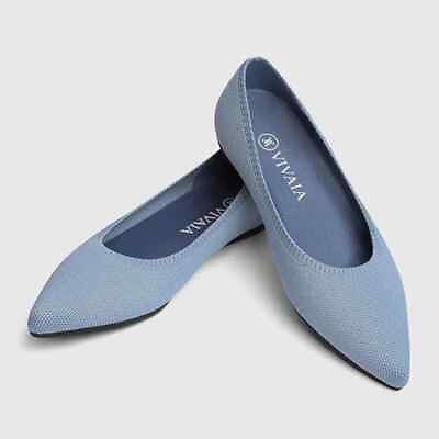 #ad Aria 2.0 Women#x27;s Casual Flat Slip Washable Ballet Shoe Pointed Toe Size EU40 9 $22.00