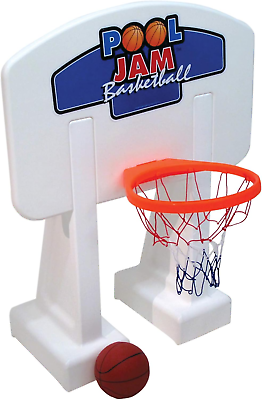 #ad Pool Basketball Hoop Poolside Game POOL JAM Heavy Duty with Plastic Rim for Kids $129.99