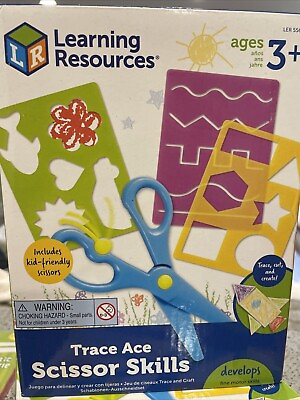 #ad Learning Resources Trace Ace Scissor Skills Set Homeschool Fine Motor Tools $8.99