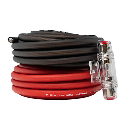 SoundBox KIT4 25RB 4 Gauge Amplifier Wire Power Ground Amp Cable 50 Ft. $30.95