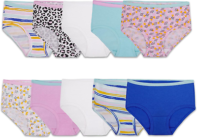 #ad Girls#x27; Cotton Brief Underwear Multipacks $19.99