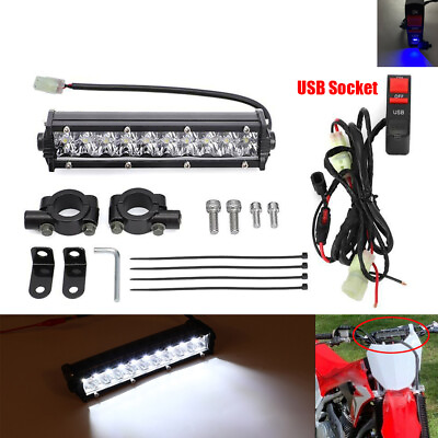 #ad For Honda CRF250F LED Headlight Light Bar Kit Dirt Bike CRF230F CRF450X 450 110F $27.99