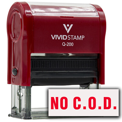 #ad No C.O.D. Self Inking Office Rubber Stamp $11.87