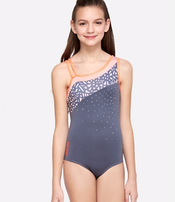 #ad NWT Leotard amp; Hairbow Justice Girl for Dance Gymnastics Figure Skating 6 Pink $11.70