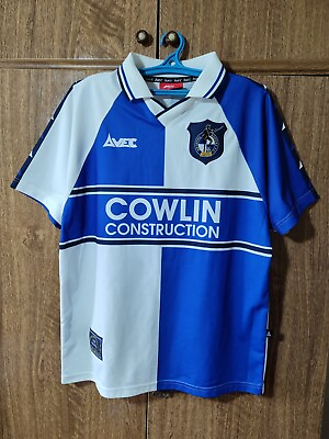 #ad Bristol Rovers FC Avec Football Shirt Home 1999 2000 2001 Jersey Men Size S $145.00