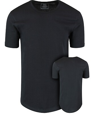 #ad ShirtBANC Hipster Hip Hop Elong Drop Cut Mens Shirt Longline Dropcut Tshirt $16.95