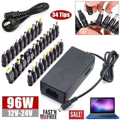 #ad 96W Universal Power Supply Charger for Laptopamp;Notebook AC To DC Power 34 Tips $16.58