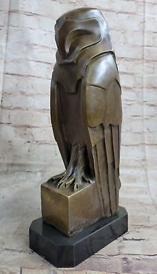 Gorgeous Art Nouveau Deco Austrian Bronze Numbered Owl Artwork Sculpture Dali $399.00