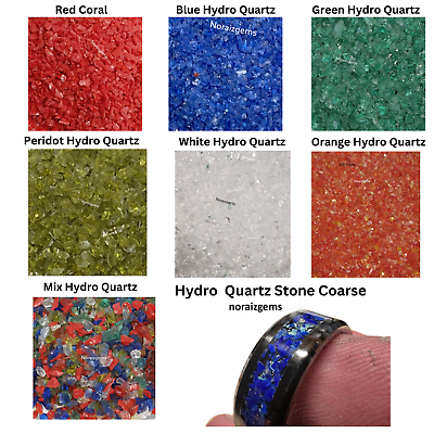 #ad Crushed Hydro Quartz Stone Coarse Powder Stone Inlay Woodworking Ring Inlay Sand $102.00