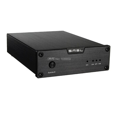 #ad SMSL Sanskrit 6th 32bit 192kHz USB Optical Coaxial to Analog Audio Decoder BLACK $69.95
