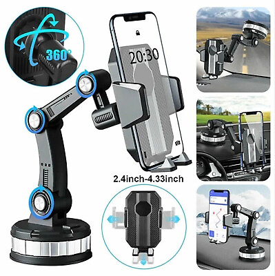 Universal Car Truck Mount Phone Holder Stand Dashboard Windshield Suction Cup US $7.69