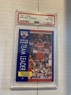 #ad Michael Jordan PSA 8 Fleer Vintage Collector Card Last Dance YOU GET ONE 1991 $123.00