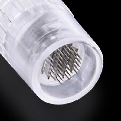 White 10Pcs Micro Needle Roller With 36 Needles Portable Face Roller Skin $9.48