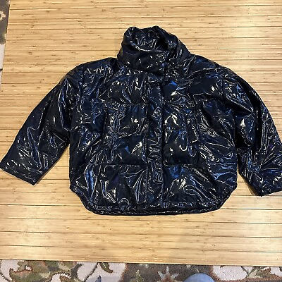 Urban Outfitters Light Before Dark Collection Shiny Puffer Jacket Large $24.97