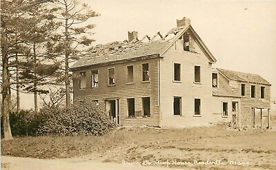 #ad c1910 RPPC Postcard; Ruins Dewdrop House Readville MA Unposted $11.59