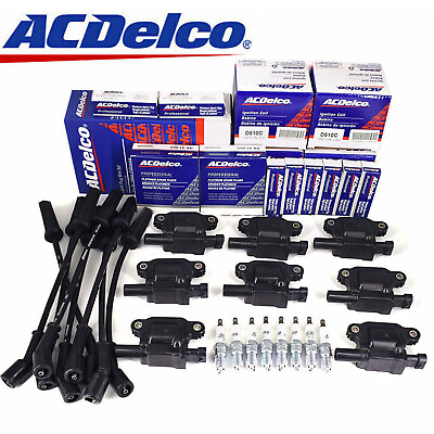 #ad OEM AcDelco 8 PACK UF413 Ignition Coil 41 110 Spark Plug 9748UU Wire Fit GMC $179.44