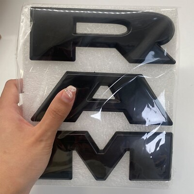 #ad 2019 2023 Matte Black RAM Front Grille Emblem Badge Fits for RAM 1500 68311411AA $24.96